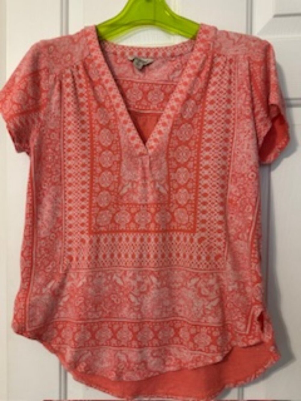 Lucky Brand short sleeve top Sz M